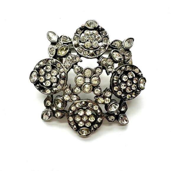 1pc 2.5 inches Vintage rhinestone belt buckle - Picture 1 of 6